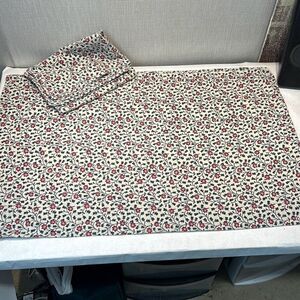 Vtg Handmade Pillowcases Pair Set 2 Standard Size Floral Country Living Prairie